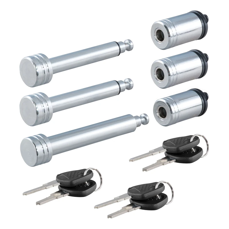 CURT 70005 Rambler RV Tow Bar Lock Set, 3-Pack, Keyed-Alike