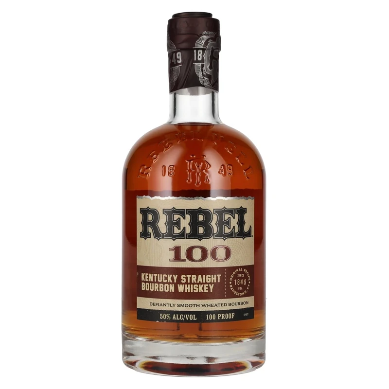 Rebel 100 Kentucky Straight Bourbon Whiskey, 70 cl (1 bottle)