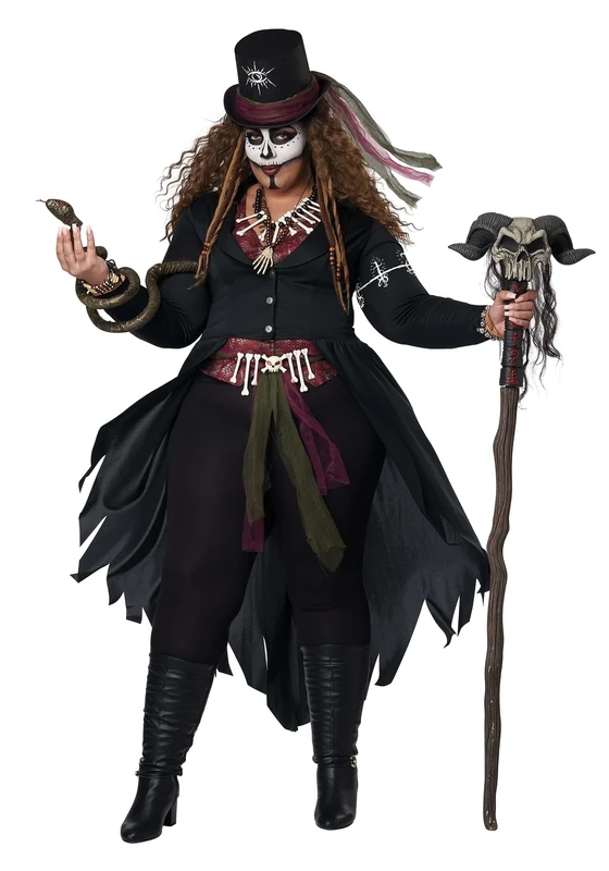 Plus Voodoo Magic Fancy Dress Costume Women's 3X