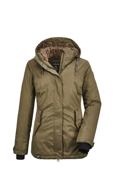G.I.G.A. DX Stormiga WMN JCKT A Women's Casual Functional Jacket with Zip-Off Hood, Olive, 40
