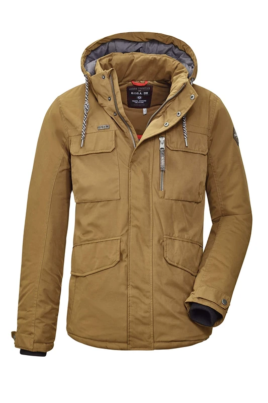 G.I.G.A. DX Stormiga Mn Jcke B Men's Casual Functional Jacket with Zip-Off Hood, mens, Casual functional jacket with zip-off hood, 35845-000, bronze, S