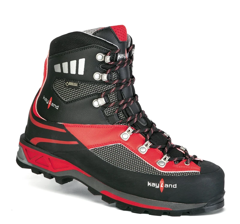 Kayland APEX GTX Hiking Shoe - Black Red - UK 4.5 - Image 1