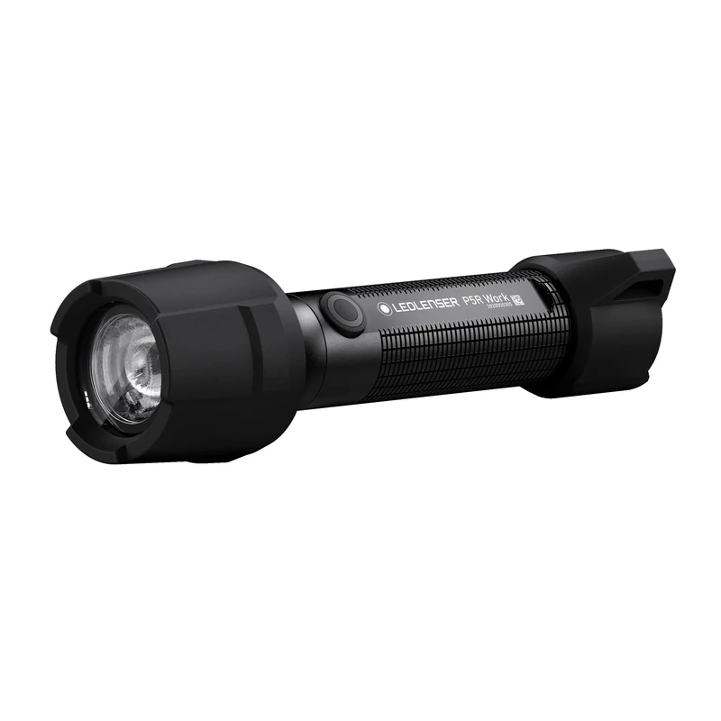 Ledlenser P5R Work | 2020 | LED Rechargeable Torch, 480 Lumens, High CRI, Lightweight, SOS, Strobe, Up to 25h Battery, 240m Beam, IP68, Rubber Protectors, Ideal for Workshop Garage Mechanic, Worksite
