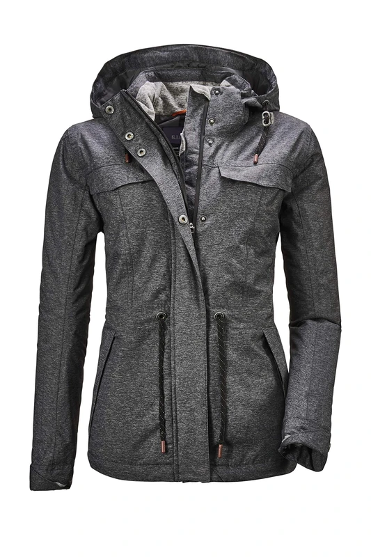 G.I.G.A. DX Women's Limitlos WMN JCKT A Casual Functional Jacket with Zip-off Hood, Denim Anthracite, 36