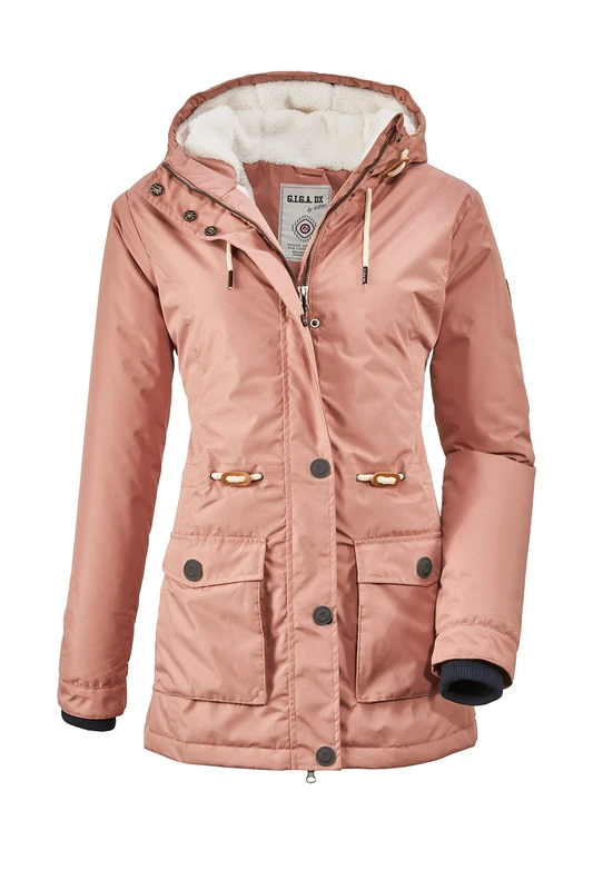 G.I.G.A. DX Women's Cushy Wmn Jacket A Casual Functional Jacket with Hood, womens, Casual functional jacket with hood, 35829-000, rosewood, 36 (EU)