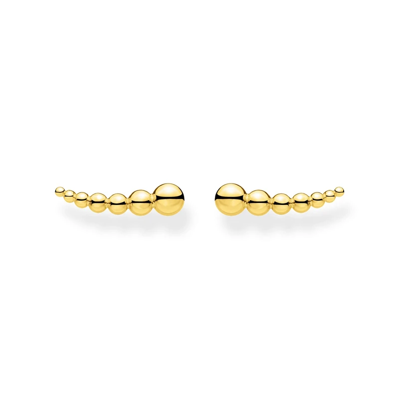 THOMAS SABO Ear climber dots gold 925 Sterling Silver, 18k Yellow Gold Plating