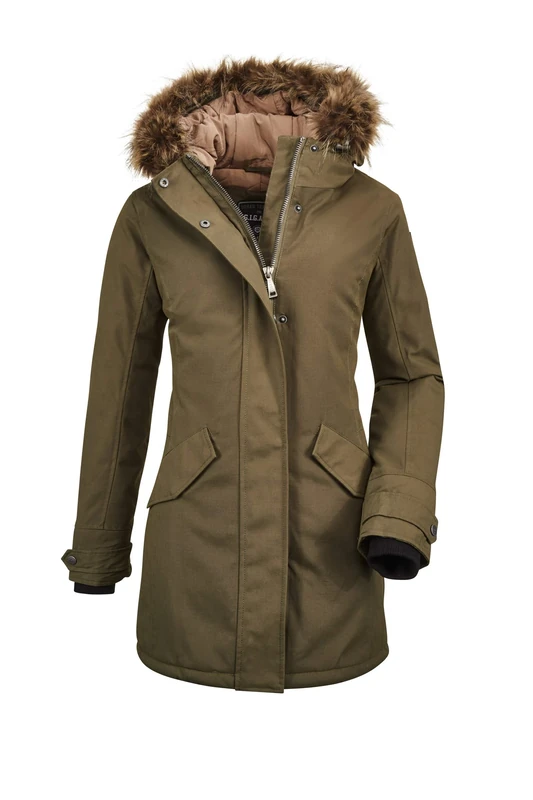 G.I.G.A. DX Women's Stormiga Wmn Prk A Casual Functional Parka with Hood, womens, 35823-000, olive, 36 (EU)