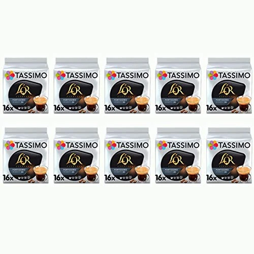 Tassimo L'Or Espresso Coffee Fortissimo Gold Coffee pods - 10 Packs (160 Drinks)
