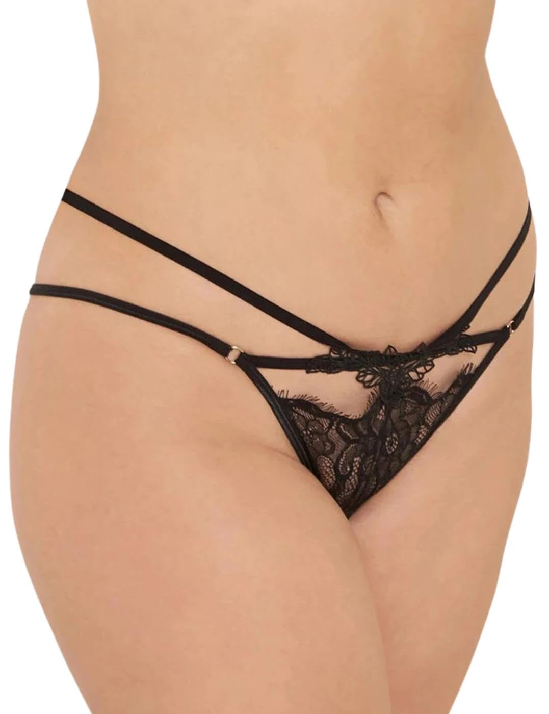 BLUEBELLA Lumi 41206 Women's Black Lace Knickers Panty Full Brief 6