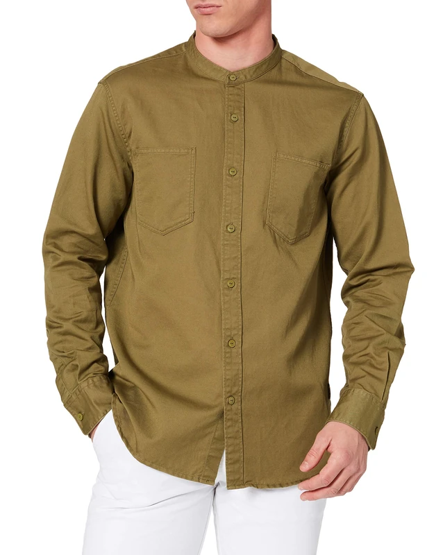 REPLAY Men's M4051 Shirt, 739 Light Military, XS