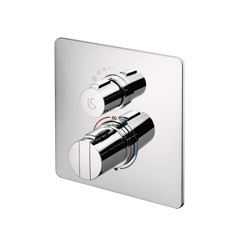 Ideal Standard A5878AA Concept Easybox Built-in Shower Mixer - Square Faceplate, Chrome