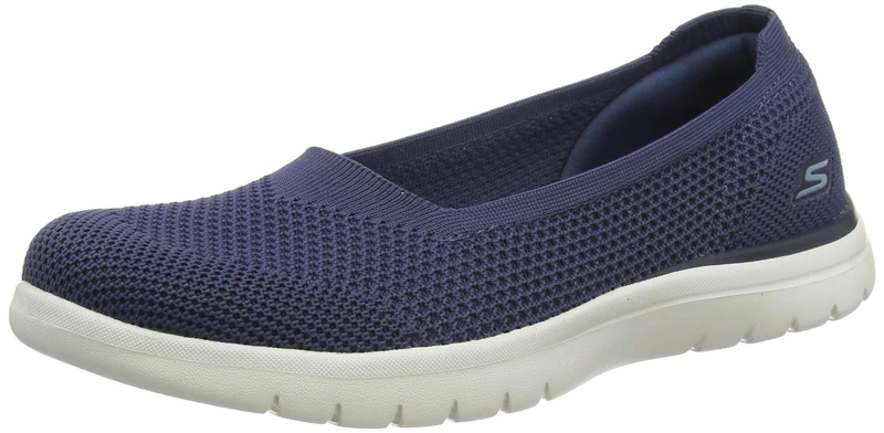 Skechers Women's On-the-go Flex Wonderous Pumps,Navy Textile Trim,6 UK