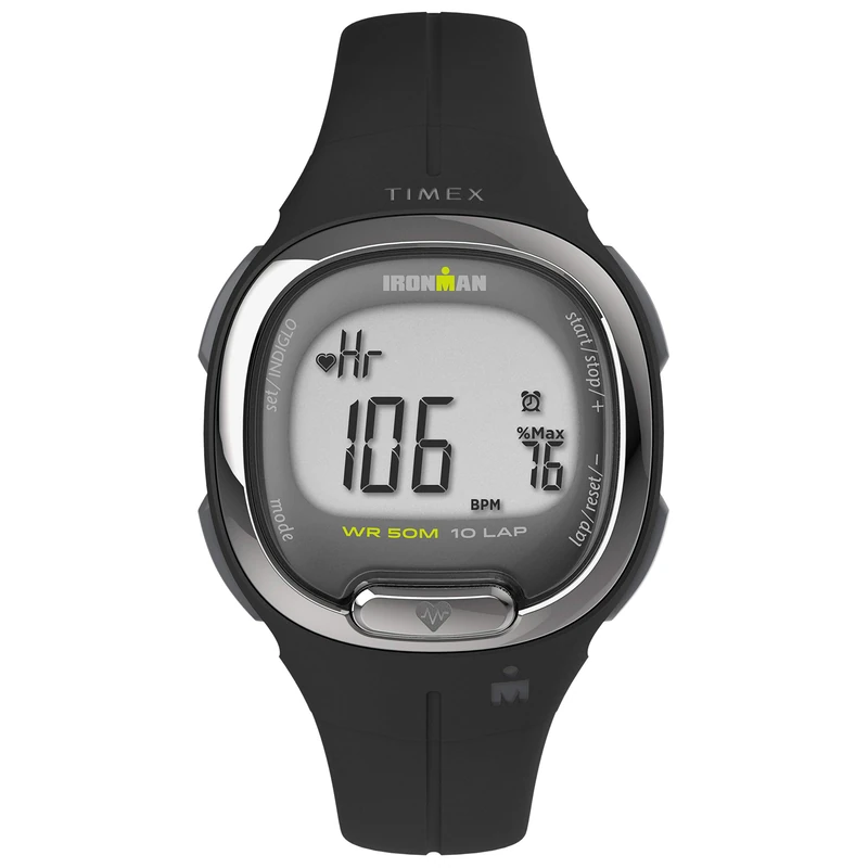 Timex Women's Ironman Transit 33 mm Watch - Black Resin Two- Piece Digital Dial Black Case TW5M40500