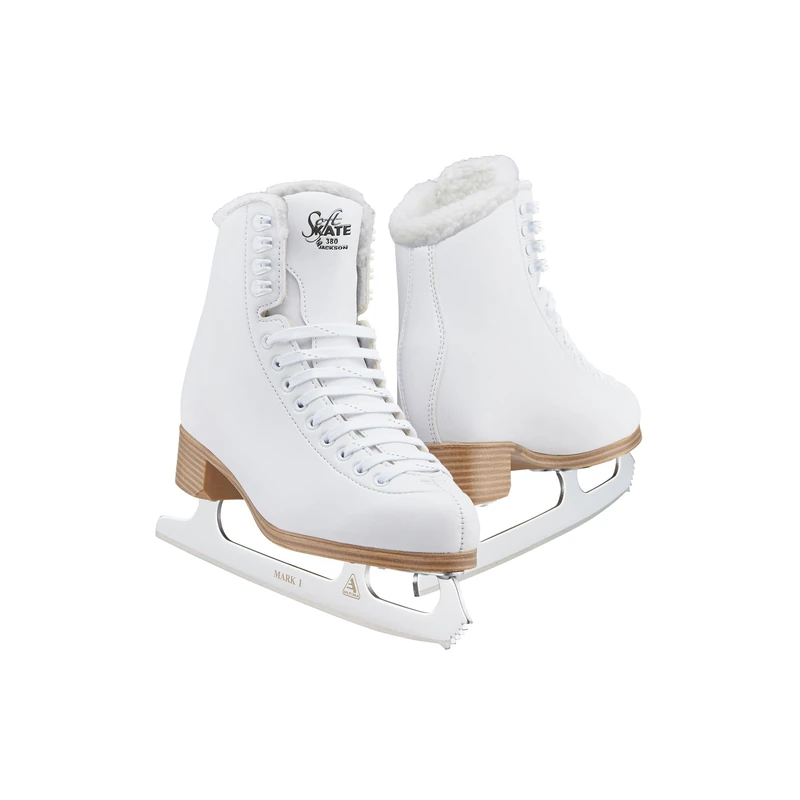 Jackson Ultima Jackson Classic Softskate Figure Skates for Women and Girls in white| Olympian Quality Ice Skates | Womens Size-4.0 | JC380.FL.040