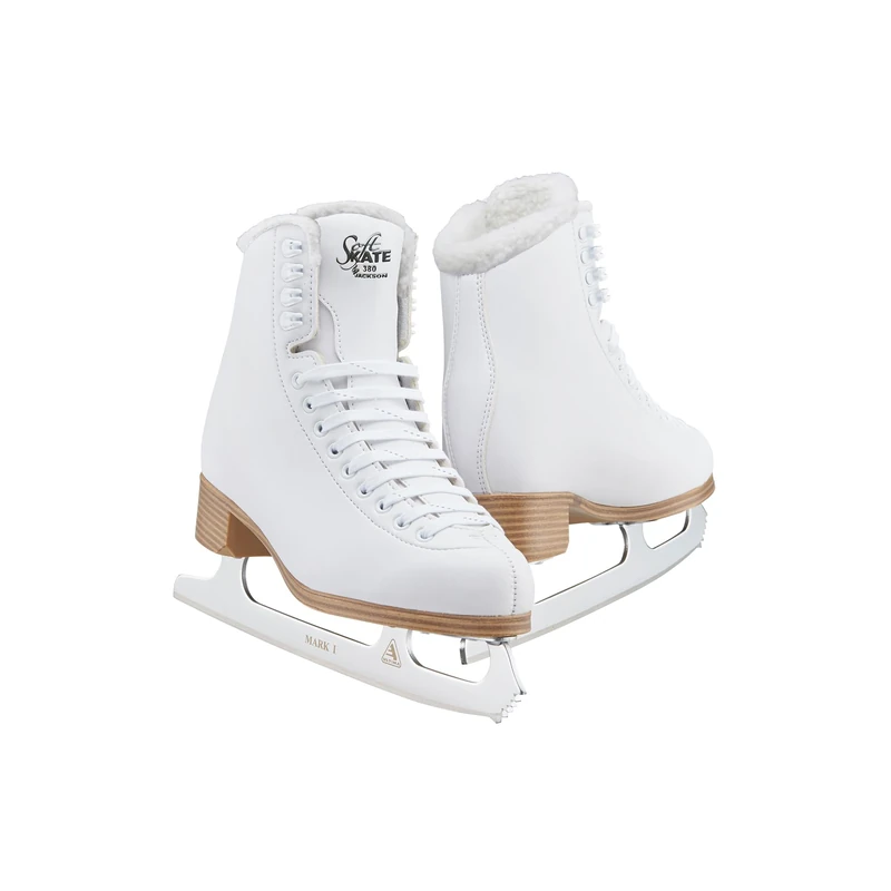 Jackson Ultima Jackson Classic Softskate Figure Skates for Women and Girls in white| Olympian Quality Ice Skates | Womens Size-10.0 | JC380.FL.100