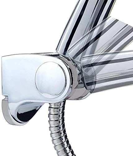 Angle Adjustable Shower Head Holder Bracket Wall Mounted, Easy to Fix, Heavy Duty, for Hand Showerhead and Bidet Sprayer, Chrome Finished