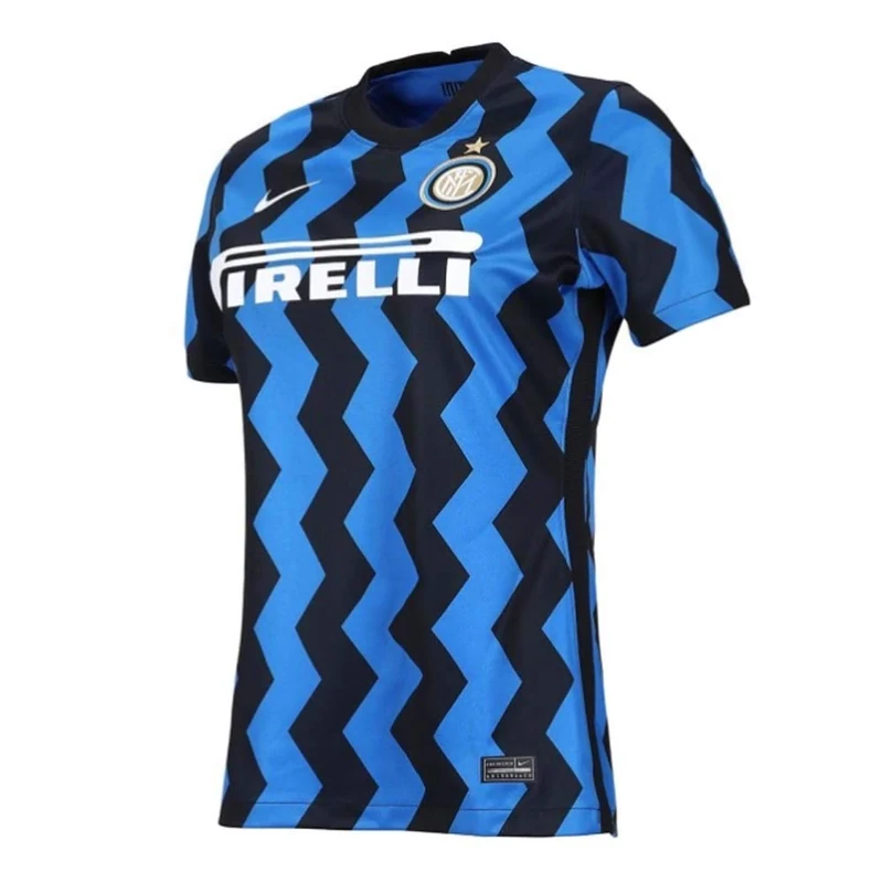 Nike INTER W Nk Brt Stad Jsy Ss HM T-Shirt - Blue Spark/(White) (Full Sponsor), X-Large