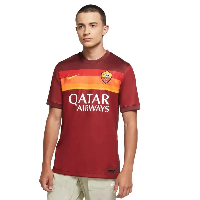 Nike Roma M Nk Brt Stad Jsy Ss HM T-Shirt - Team Crimson/Dark Team Red/(University Gold) (Full Sponsor), XXX-Large