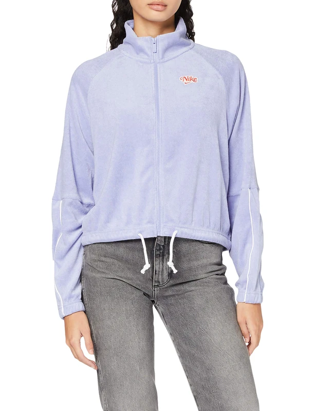 Nike Nsw Retro Fmme Fz Terry Sweatshirt - Light Thistle, Small