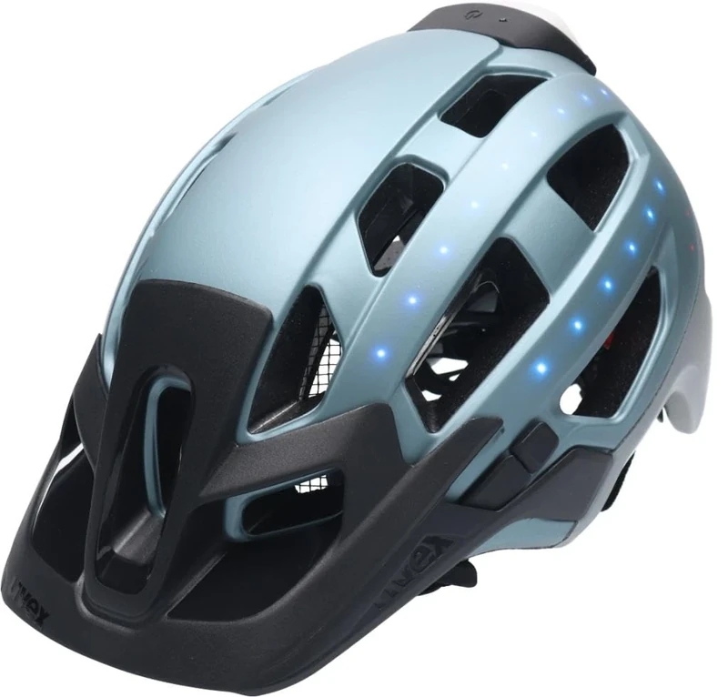 uvex Finale Light 2.0 - Secure City Bike Helmet for Men & Women - incl. LED Light - Washable Interior - Spaceblue Matt - 52-57 cm