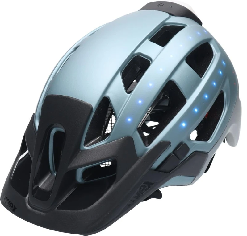 uvex Finale Light 2.0 - Secure City Bike Helmet for Men & Women - incl. LED Light - Washable Interior - Spaceblue Matt - 56-61 cm