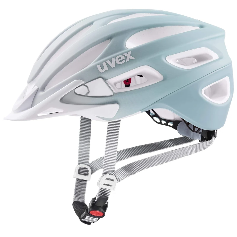 uvex true cc - lightweight all-round helmet for women - individually adjustable fit - expandable with LED light - papyros - peakock matt - 52-55 cm