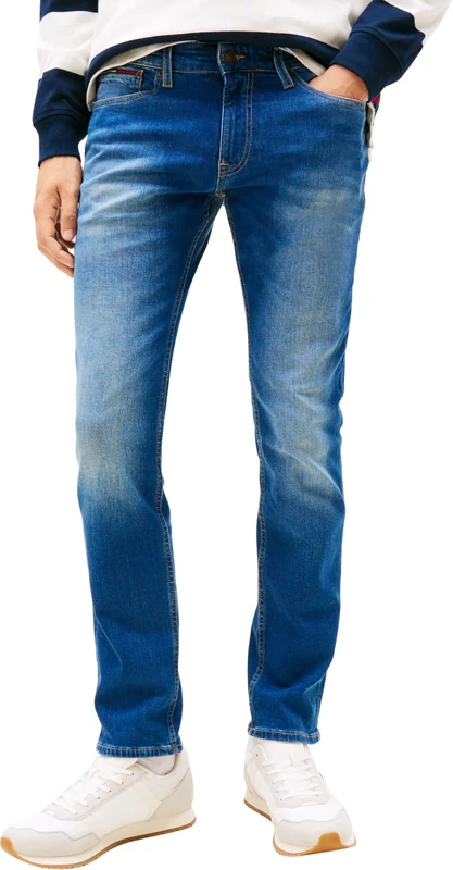 Tommy Jeans Men's Scanton Slim Wmbs Jeans, Wilson Mid Blue Stretch, 38W / 30L