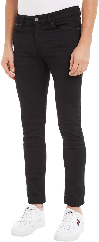Tommy Jeans Men's Simon Skny Nbks Jeans, New Black Stretch, 27W / 34L
