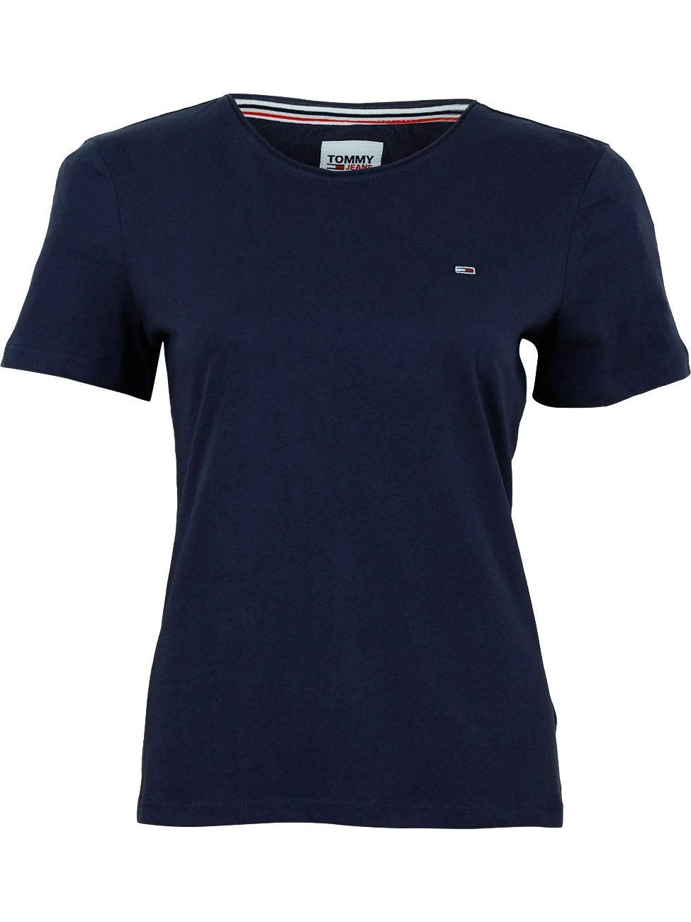 Tommy Jeans Women's Tjw Slim Jersey C Neck T Shirt, Twilight Navy, S