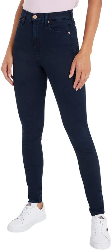 Tommy Jeans Women's Sylvia High Waist Jeans, Blue (Avenue Dark Blue Stretch), 26W/34L