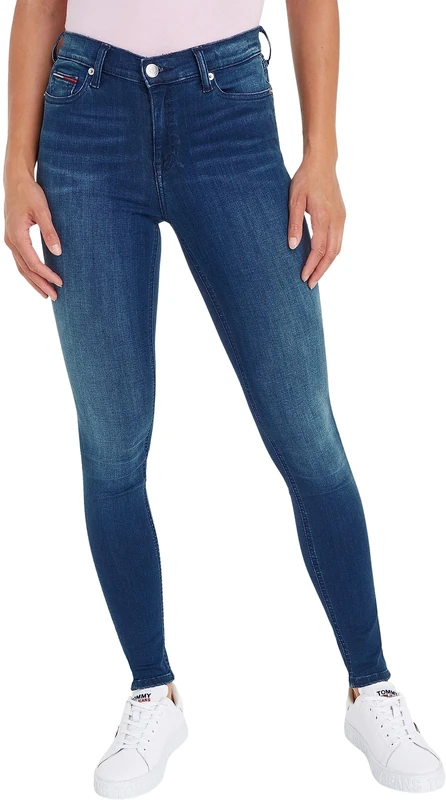 Tommy Hilfiger Women's Nora Mr Skny Nnmbs Dw0dw09213 Jeans, Blue (New Niceville Mid Blue Stretch), 26W / 32L