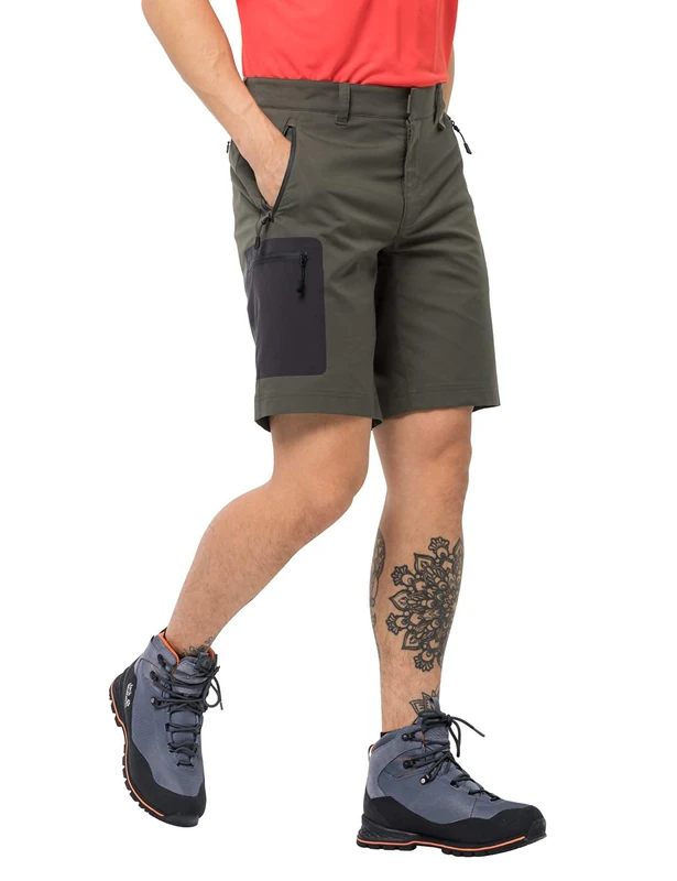 Jack Wolfskin Men's Active Track Shorts Athletic, Grape Leaf, XL Reg - Image 1