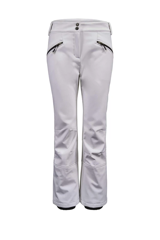Killtec Women's Thônes Wmn Ski Sftshll Pnts Softshell Trousers with Snow Guard, White, EU 46