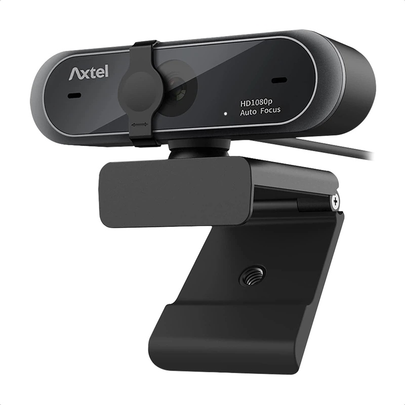 Axtel AX-FHD Webcam - 1080p Full HD Video, Autofocus and White Balance, Webcam with Microphone for PC, USB, High Video Quality, Streaming, Gaming, OBS, Twitch, Youtube, Skype, Conference, Recording
