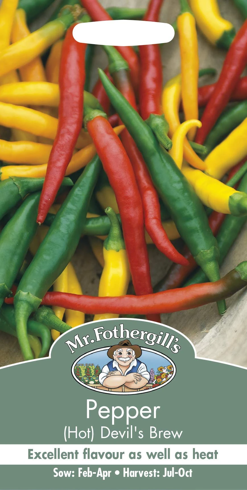 Mr Fothergill’s 29972 Pepper (Hot) Devil's Brew Vegetable Seeds, Mix, 5.0 mm*145.0 mm*75.0 mm