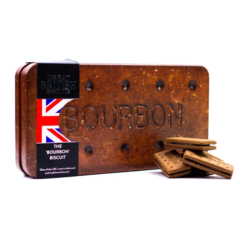 Giant Bourbon Biscuit Tin - Luxury Chocolate Biscuits Gift Set, Novelty Gifts for Men & Women Ideal for Presents - Unique Chocolates Gifts for Mum, Mothers Day Biscuits Hamper Ideas, 400g