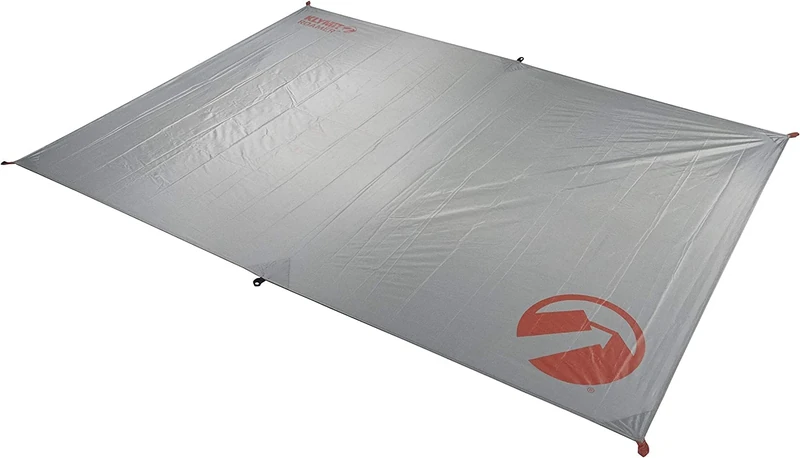 Klymit Roamer Ultralight Throw Tarp and Compact Camping Blanket for Travel, Gray, 120" x 120"