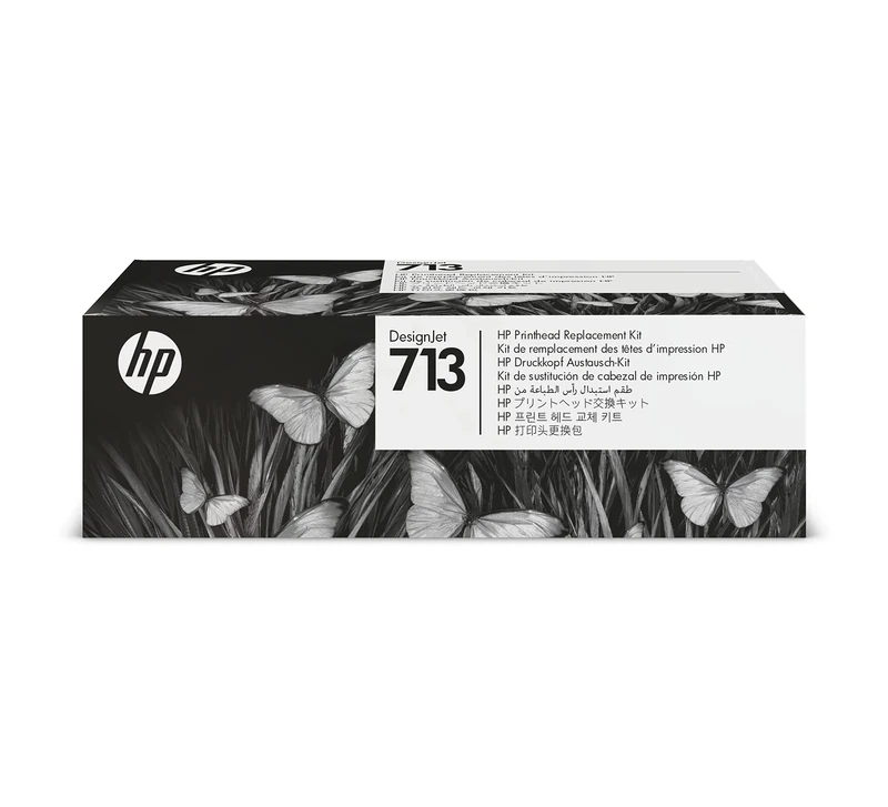 HP 713 3ED58A Original DesignJet Printhead Replacement Kit DesignJet T200, T600 and Studio Series Large Format Plotter Printers, Compatible 712 Cartridges Black, Cyan, Magenta, Yellow