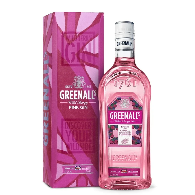Greenall's Gin Gift Box with Wild Berry Pink Gin - 70 cl