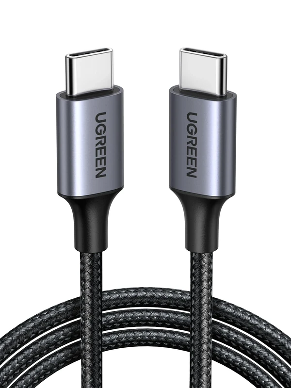 UGREEN USB C to USB-C Charger Cable 60W Type C to C Lead Fast Charging Compatible With iPhone Air/17/16 Pro Max, Galaxy S25 Ultra, Pixel 9, iPad Pro 2024/Air 5, MacBook Pro (0.5M)