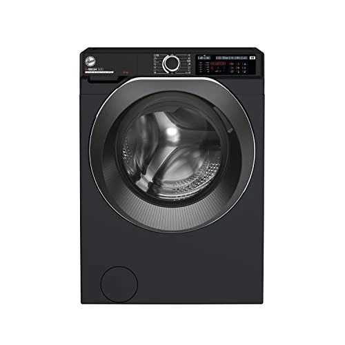 Hoover H-Wash 500 HWD69AMBCB Free Standing Washing Machine, WiFi Connected, A Rated, Max energy efficiency, Automatic dosing, 9Kg, 1600 rpm, Black