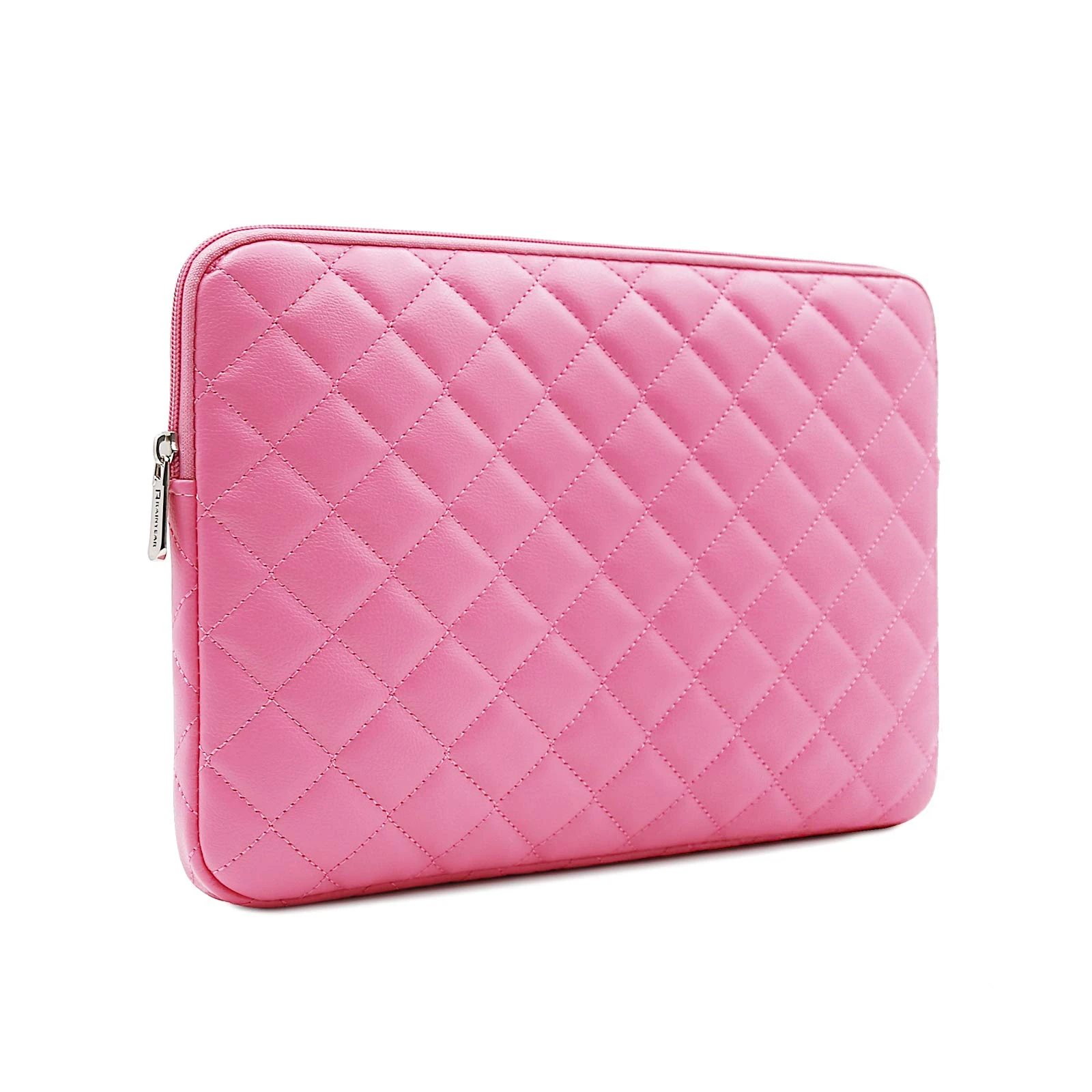 RAINYEAR 13 Inch Laptop Sleeve Diamond PU Leather Protective Shockproof Case Cover Water Resistant Carrying Bag Compatible with 13.3 MacBook Air Pro Model A1706 A1708 A2159 A2179 A2251 A2289(Rose Red)