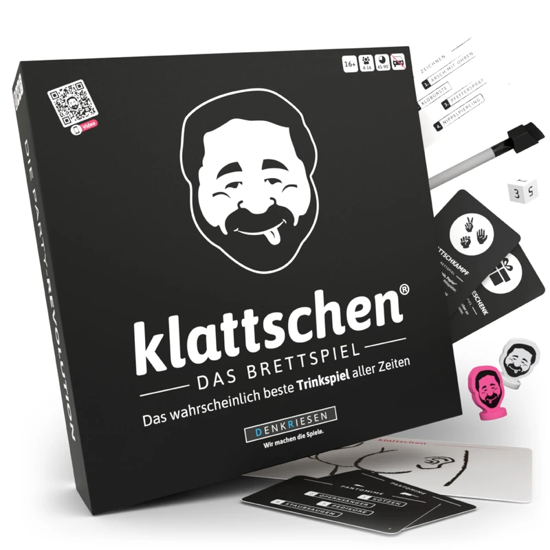 klattschen® - Trinkspiel - DAS BRETTSPIEL - Das wahrscheinlich beste Trinkspiel aller Zeiten