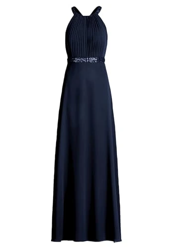Vera Mont Women's Backless Evening Dress, Blue, 16