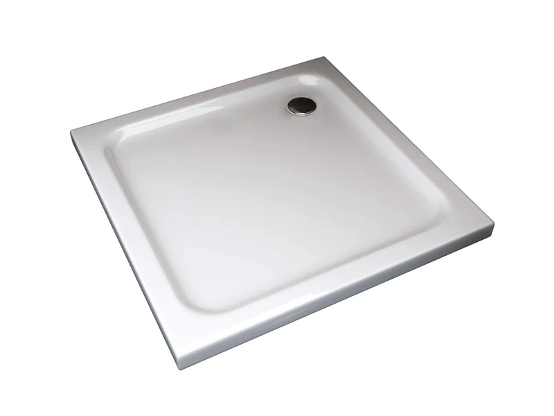 Acrylic Abs Shower Tray Reinforced with Fiberglass and Polyester Resin (70X70 Squared)