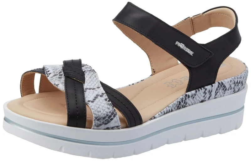 Rohde Women's Venezia Sandals, 90 Black, 7.5 UK - Image 1
