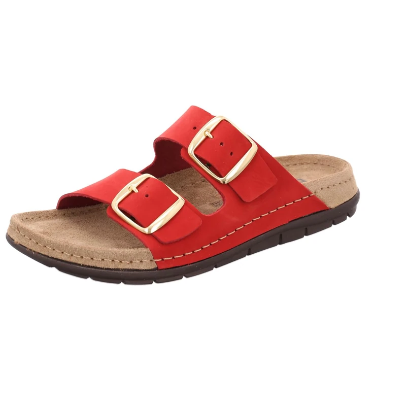 Rohde RODIGO-D Women's Mules, Slippers, Slides, Sandals, Summer Shoes, Casual Shoes, red, 6 UK