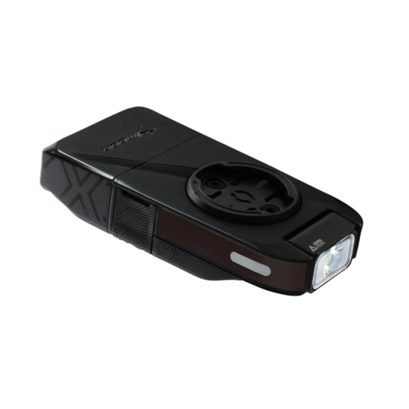 Moon Light the Way You Ride On MX-HM 400 Lumens IPX7 Rechargeable Computer Mounted Front Cycle Light, Built-in Battery, Max Runtime 31 Hours, Black