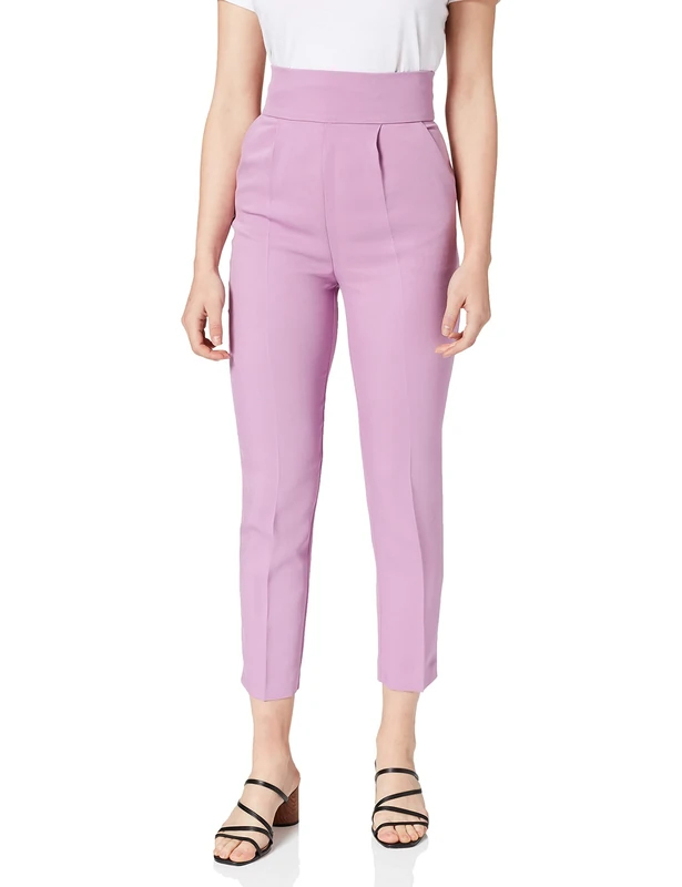 Pinko Women's Love Berry H2 Belt Vitello Set Pants, Y61_orchidea Iris, 42