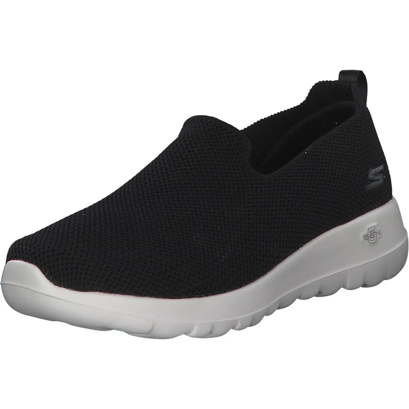 Skechers Womens Walking Sneaker, Black/White, 7.5 US